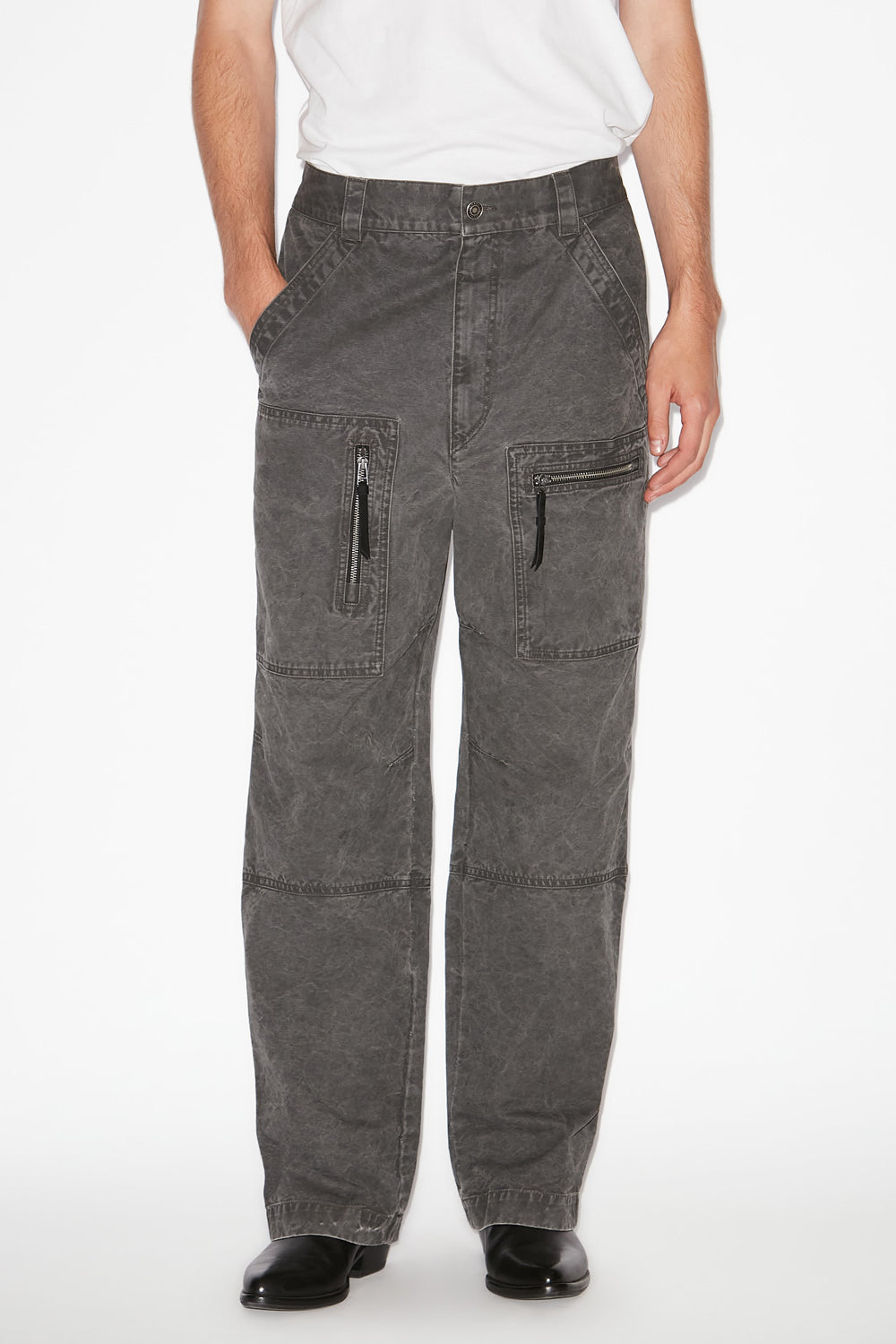 Kleber coated cotton pants - Black - Man - 4