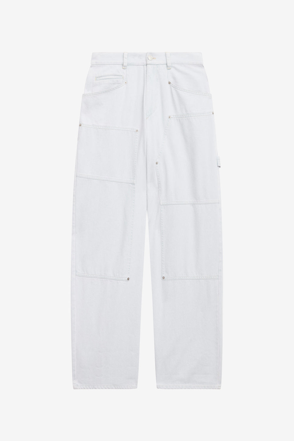 오프라 고급 데님 와이드 진 - 하늘색 - Woman - 1