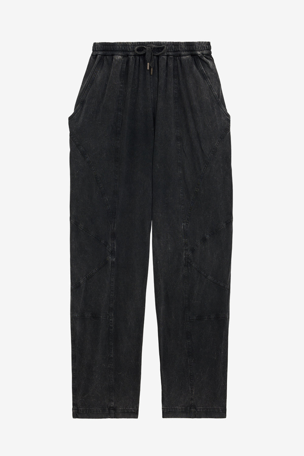 Pantalon regina en jersey délavé  - Noir délavé - Woman - 1