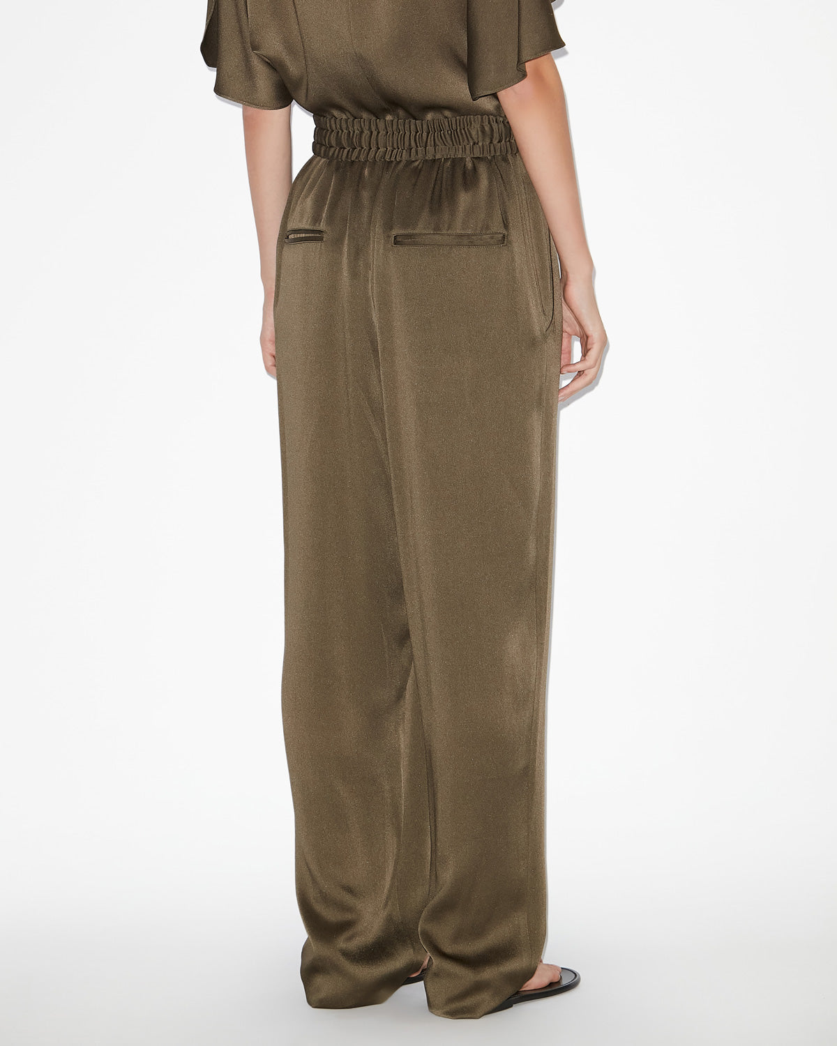 Pantalon kendry en satin - Bronze - Woman - 4