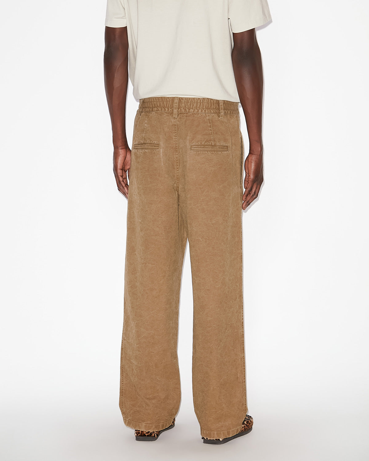 Kostin coated cotton pants - Light bronze - Man - 4