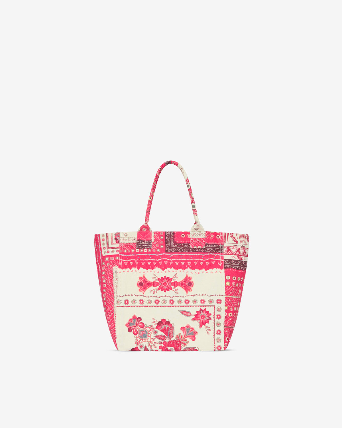 Bolso small yenky de algodón estampado con logotipo - Rojo - Woman - 2