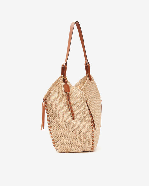TAMPA BAG Woman natural and cognac | ISABEL MARANT Official