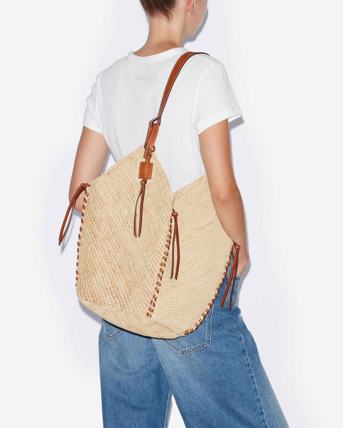 Bolso tampa Woman Natural and cognac 3