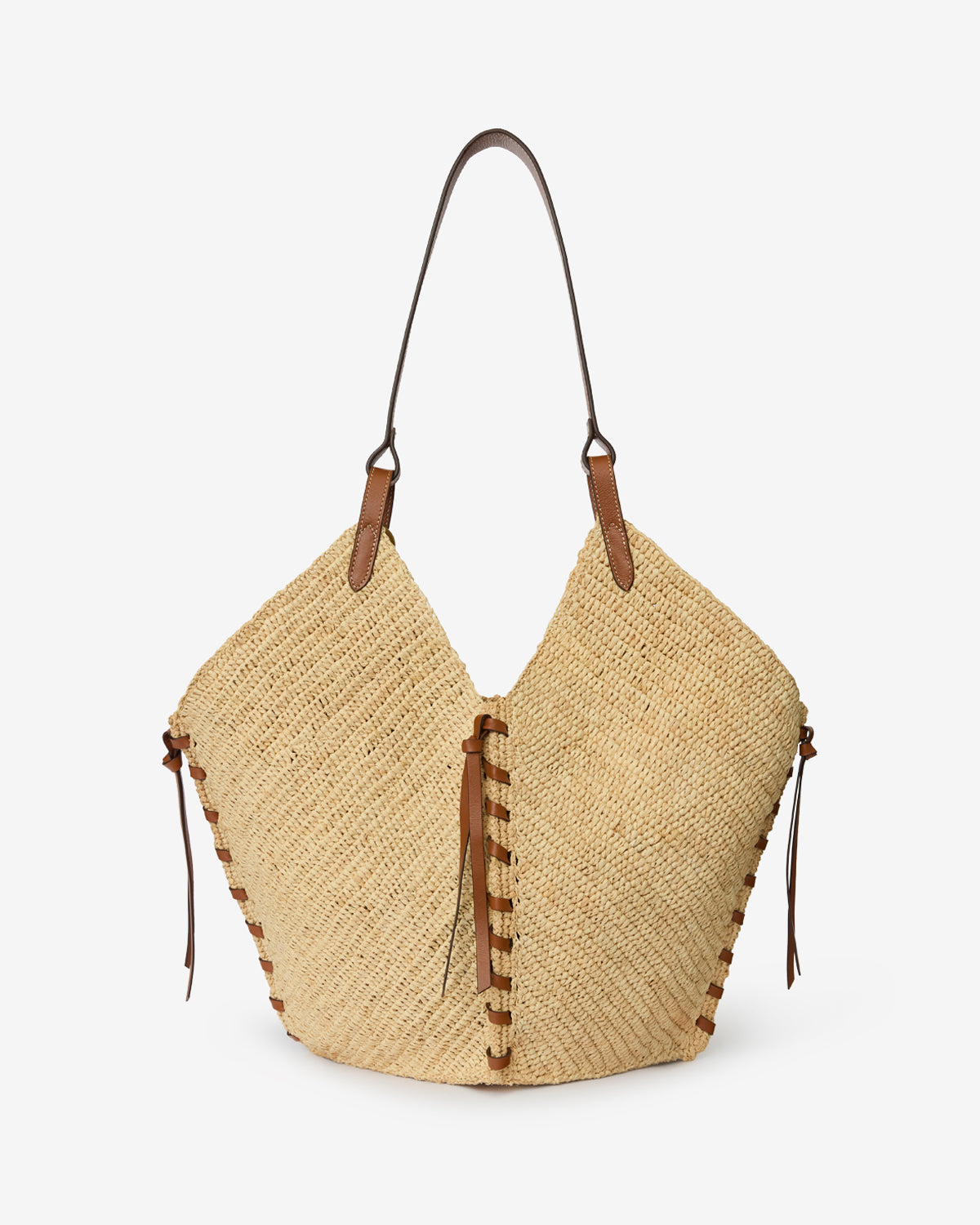 TAMPA BAG Woman natural and cognac | ISABEL MARANT Official online