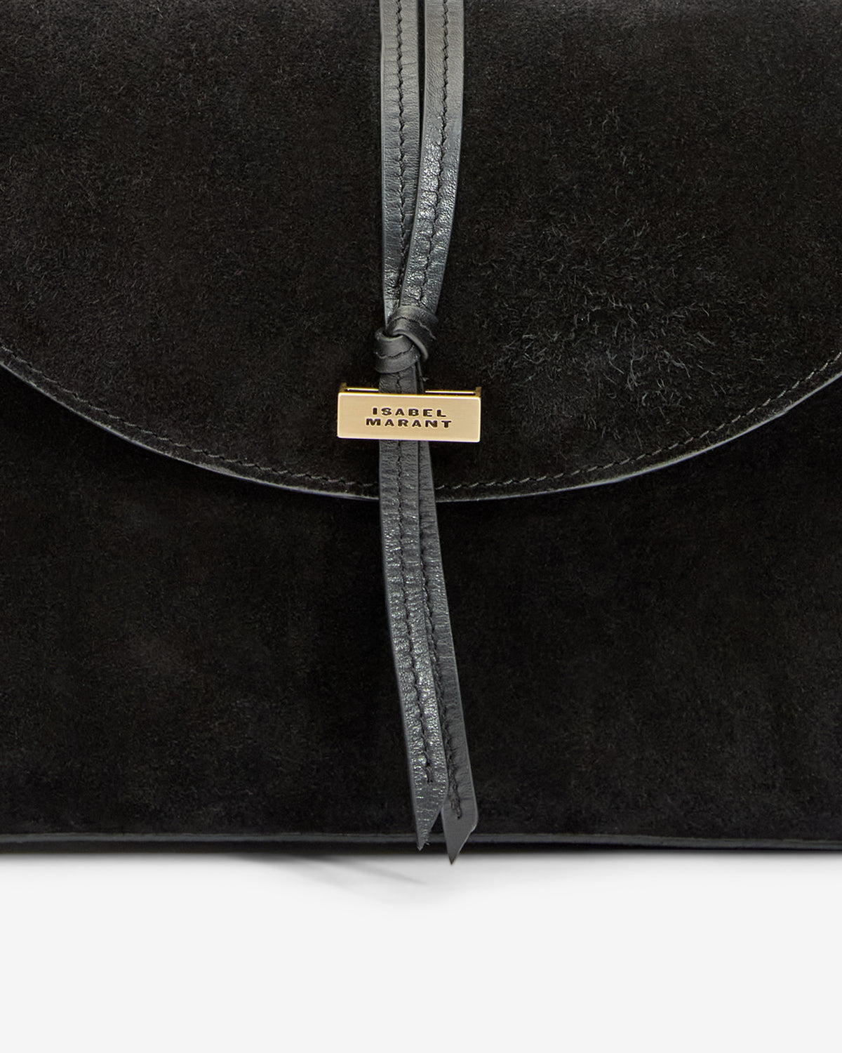 Pochette silao in pelle di vitello scamosciata intrecciata - Nero - Woman - 3