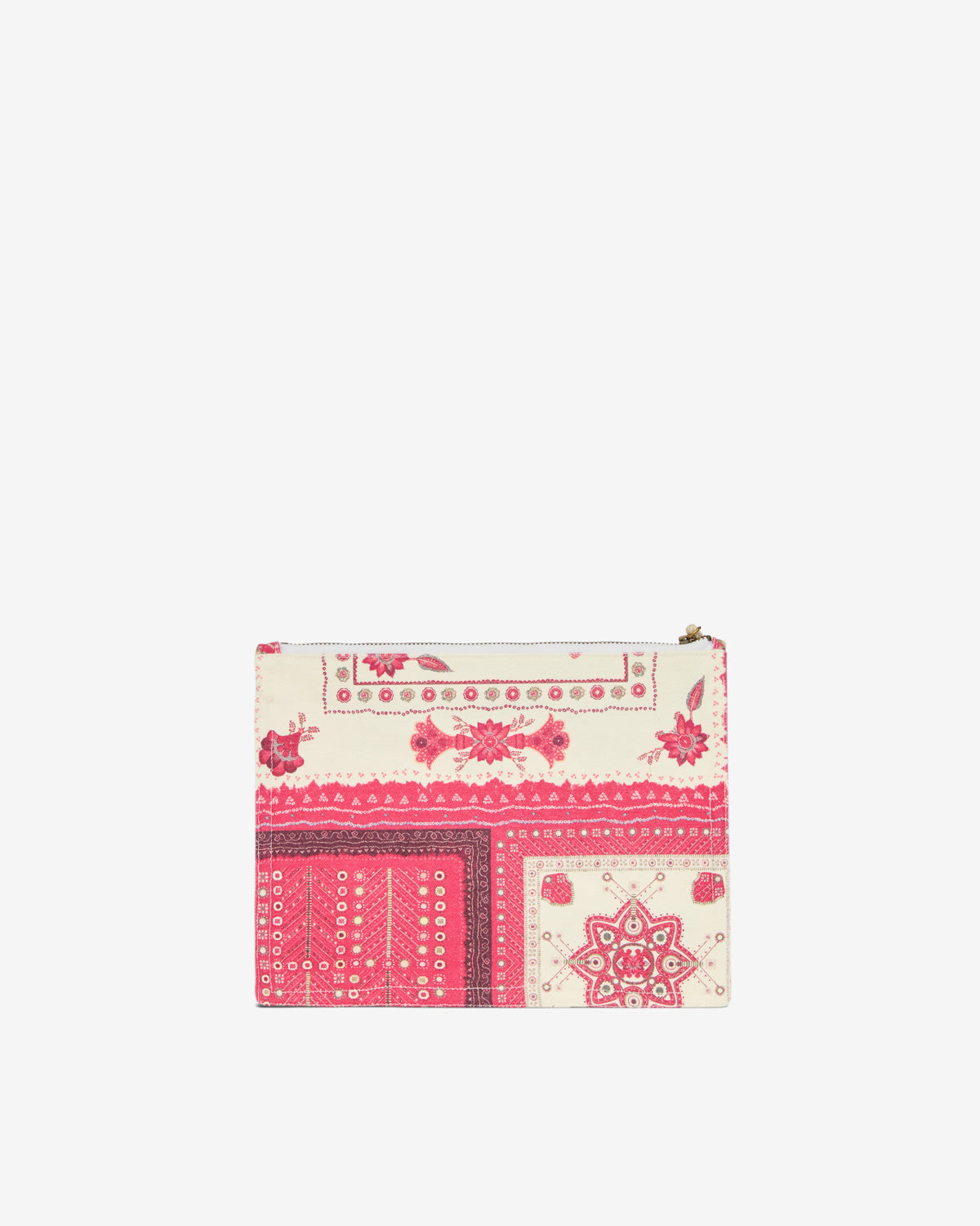 Pochette netia in cotone stampato con logo - Rosso - Woman - 2