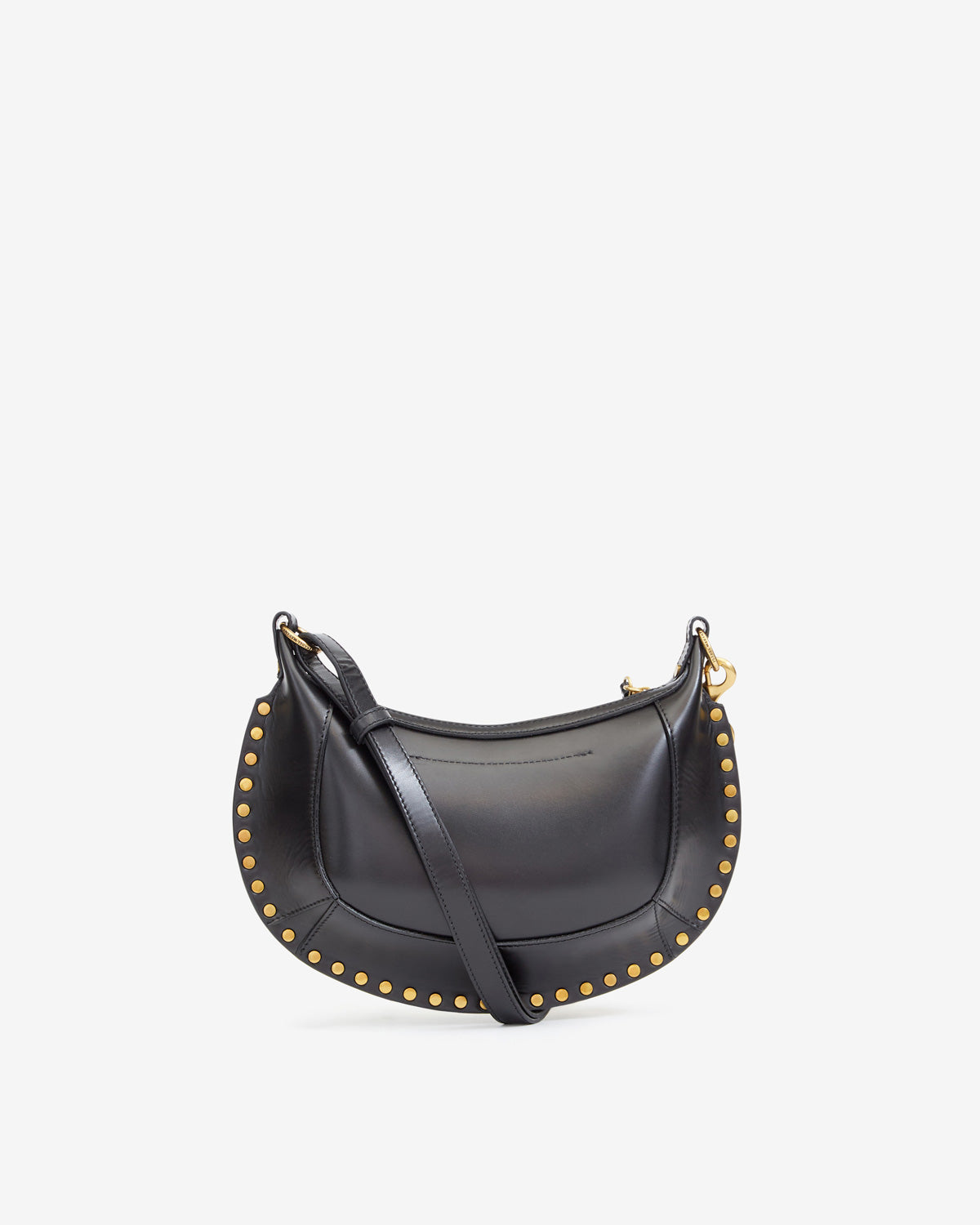 Borsa oskan moon in pelle con motivi grafici borchiati da portare a spalla - Nero - Woman - 2
