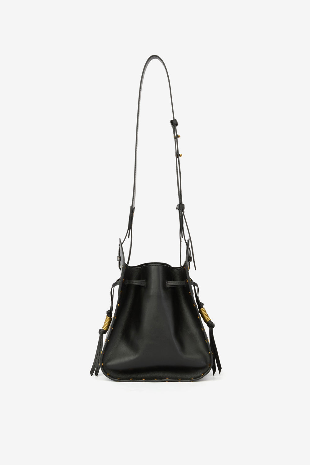 Eimertasche silao aus glattem vachetteleder - Schwarz - Woman - 3