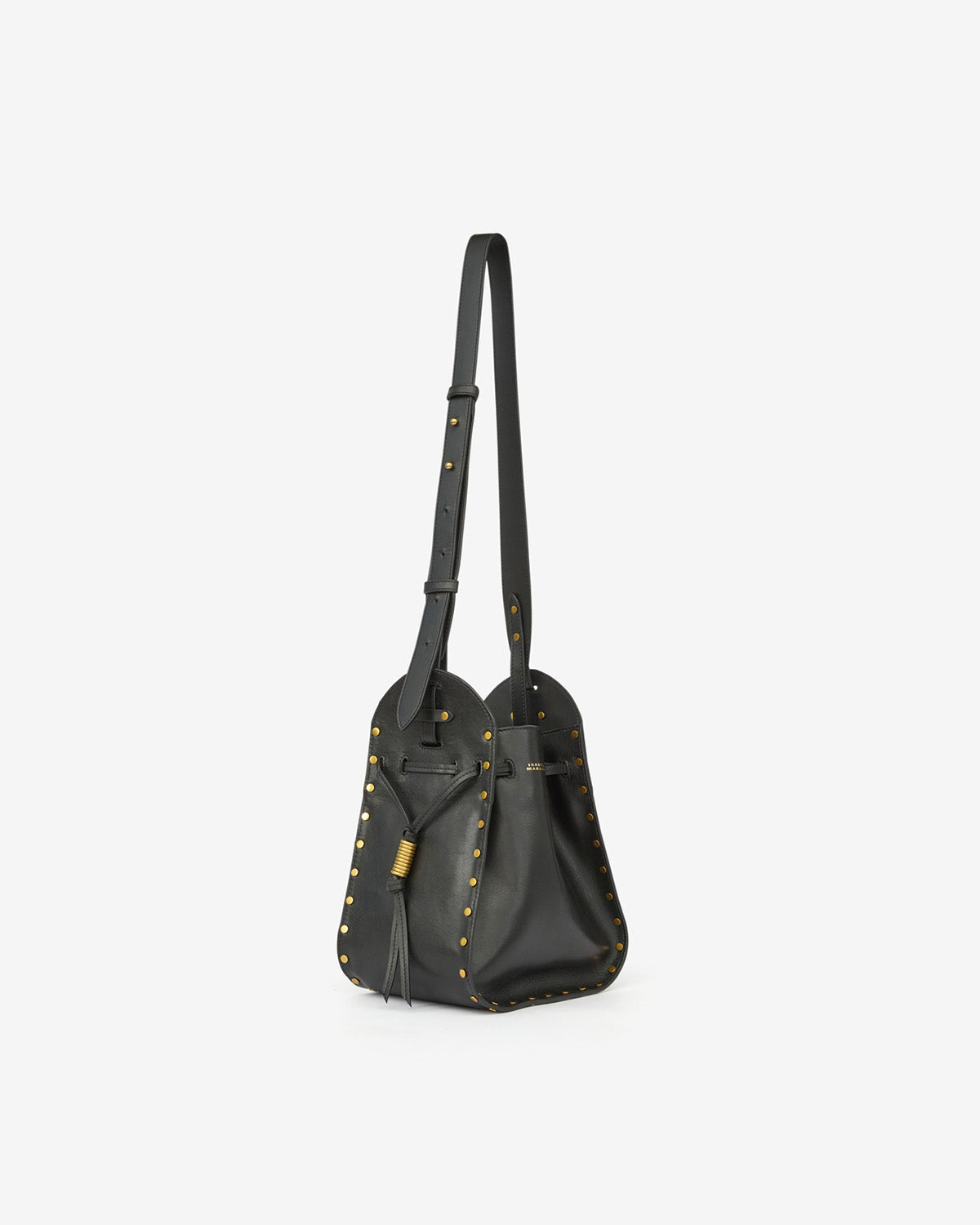 Silao smooth cowhide leather bucket bag - Black - Woman - 1