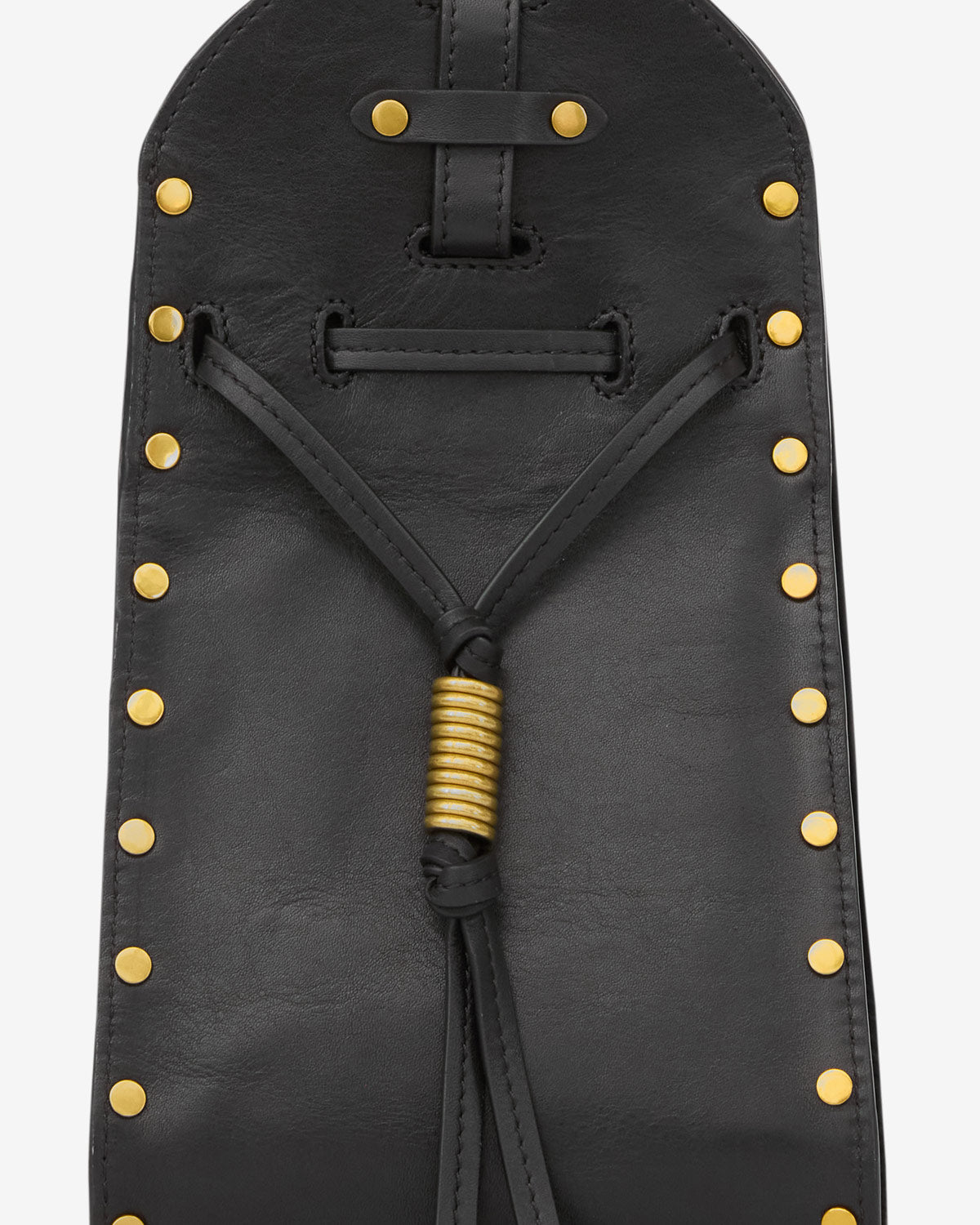 Silao smooth cowhide leather bucket bag - Black - Woman - 3