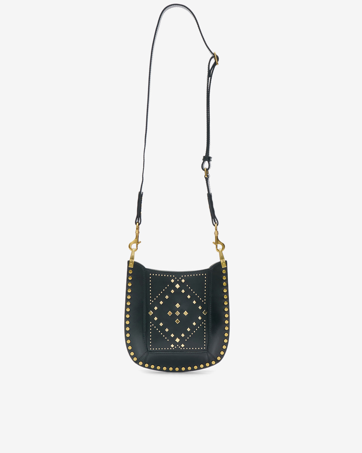Bolso nasko de cuero suave con motivos gráficos y tachuelas - Negro - Woman - 5