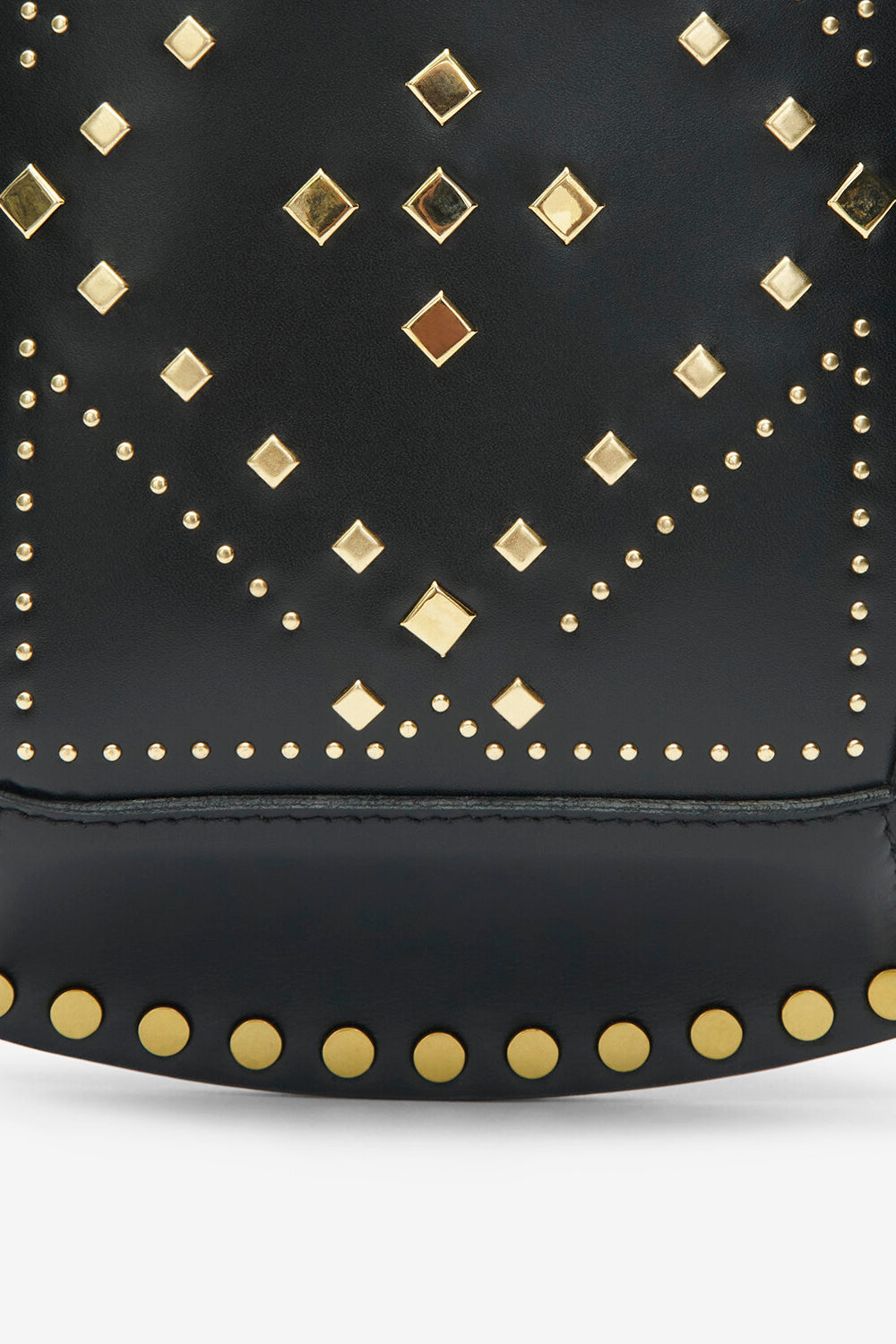 Sac nasko en cuir à motifs graphiques cloutés - Noir - Woman - 3