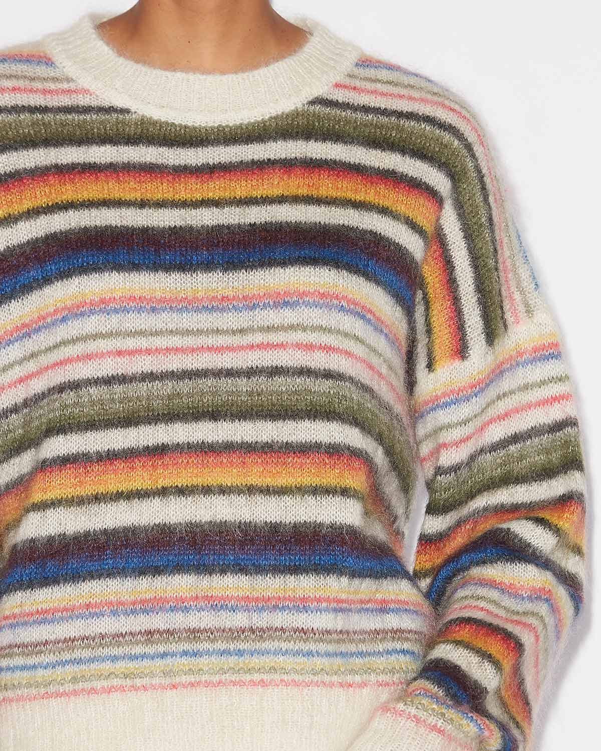 Drussell striped brushed mohair sweater - Multicolor - Woman - 2