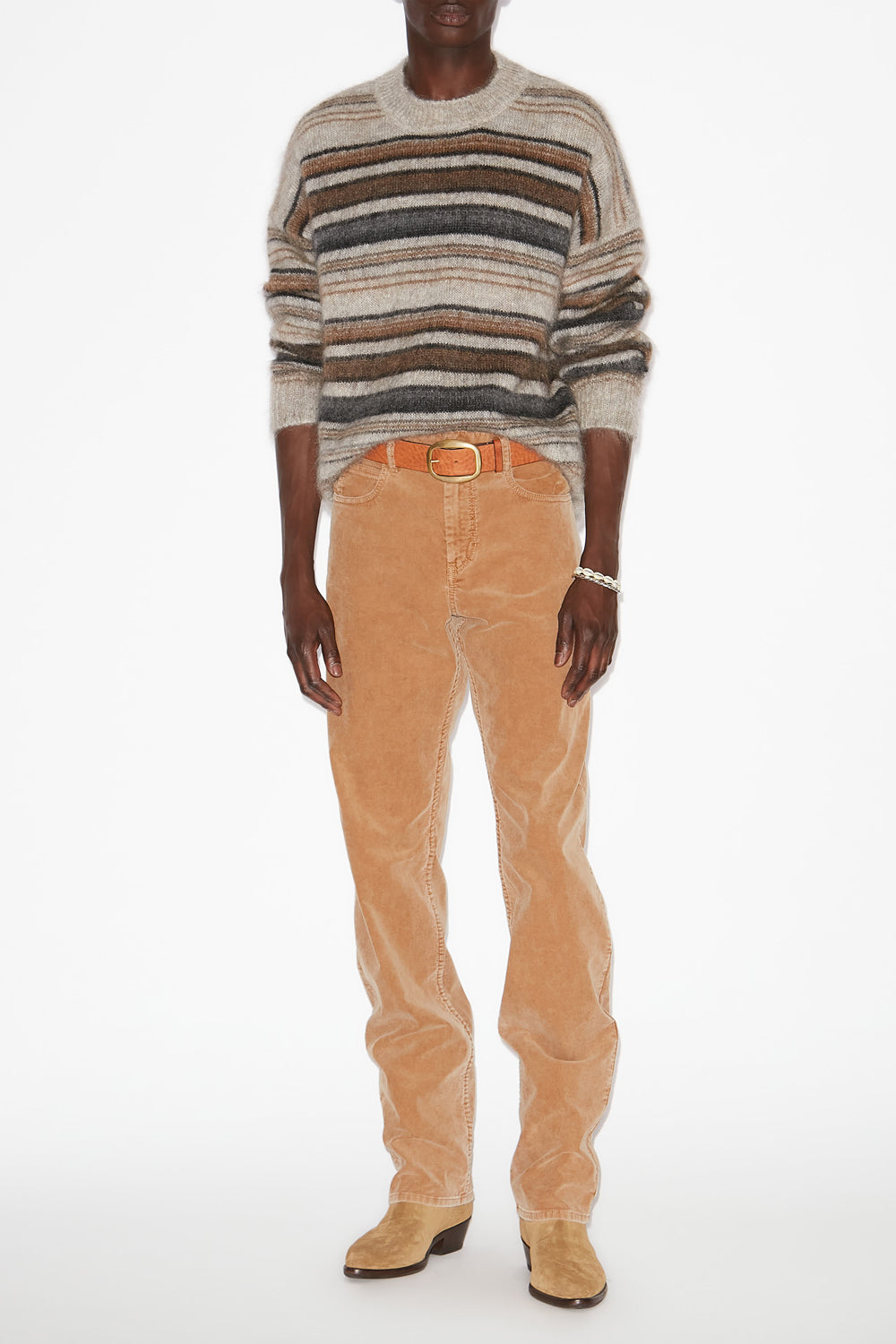 드뤼셀 알파카 니트 스웨터 - Camel - Man - 2