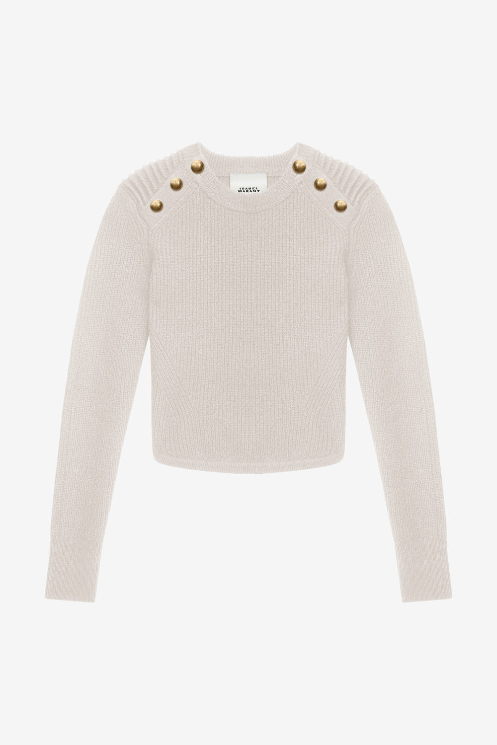 Jersey nust de canalé de lana merino - Nude - Woman - 1