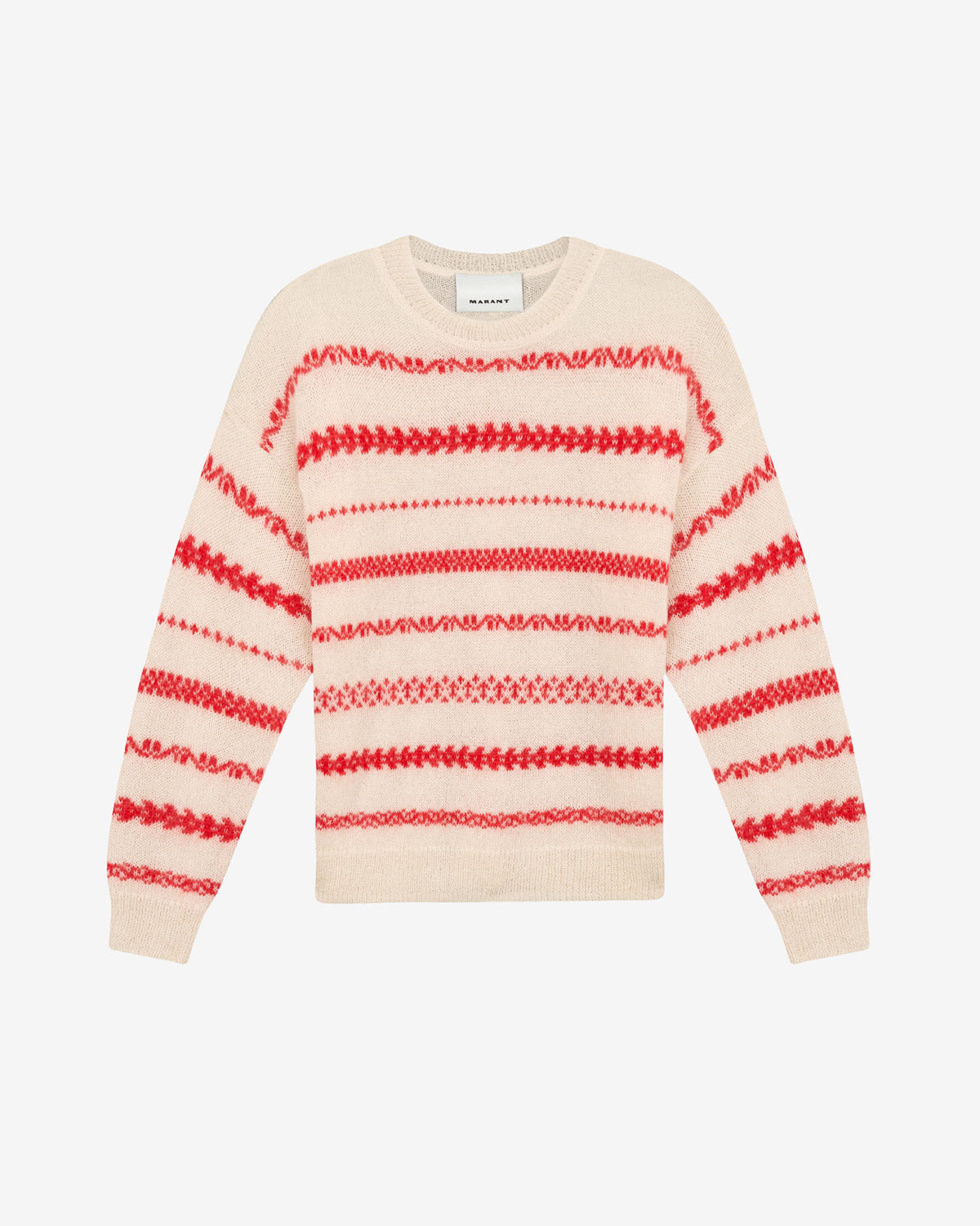 Amory sweater Man Ecru and red 1