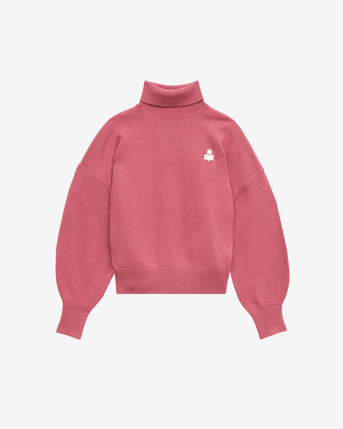 Nasha wool and cotton stand-up collar sweater - Antique pink - Woman - 5