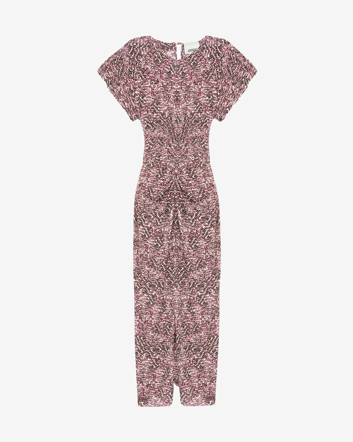 Terena プリント入りジャージー ミディ丈ドレス - Purple-ecru - Woman - 4