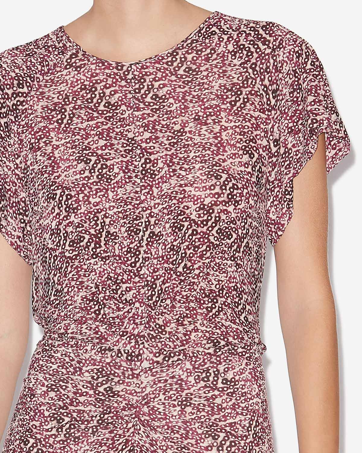 Terena プリント入りジャージー ミディ丈ドレス - Purple-ecru - Woman - 2