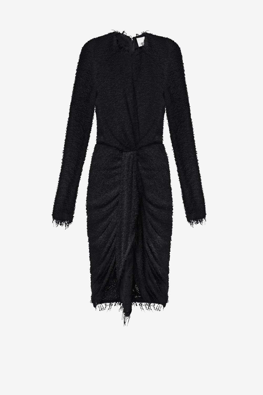 Abito drappeggiato ophelie in jersey bouclé - Nero - Woman - 1