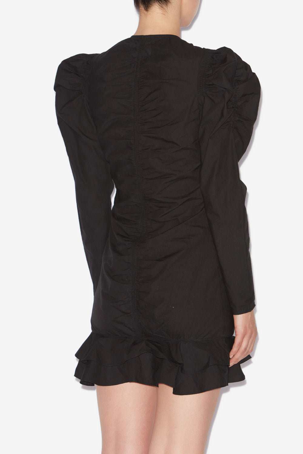 Robe courte zippée briali en coton crispy - Noir - Woman - 5