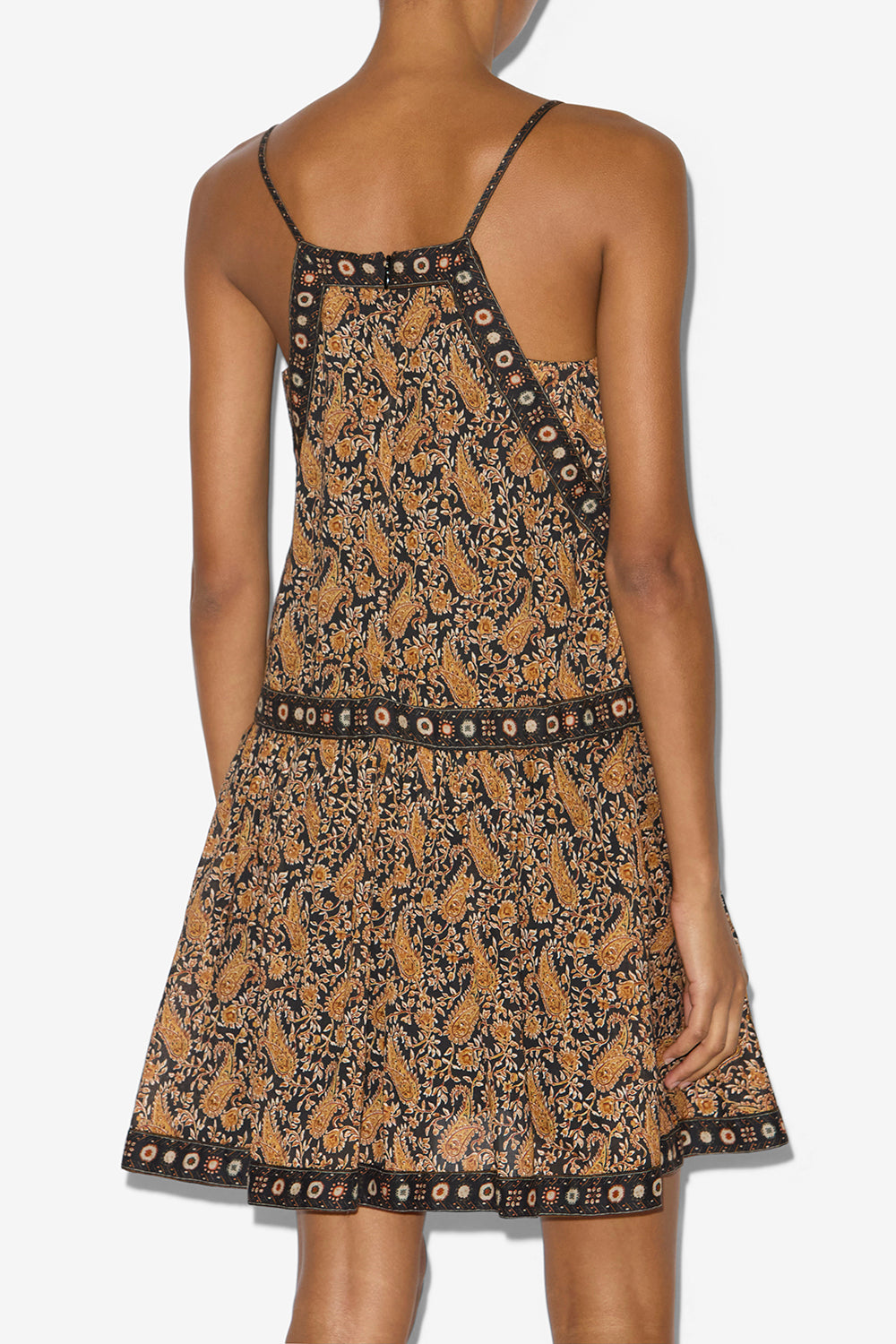 Abito corto danielle in voile di cotone - Nero - Woman - 5