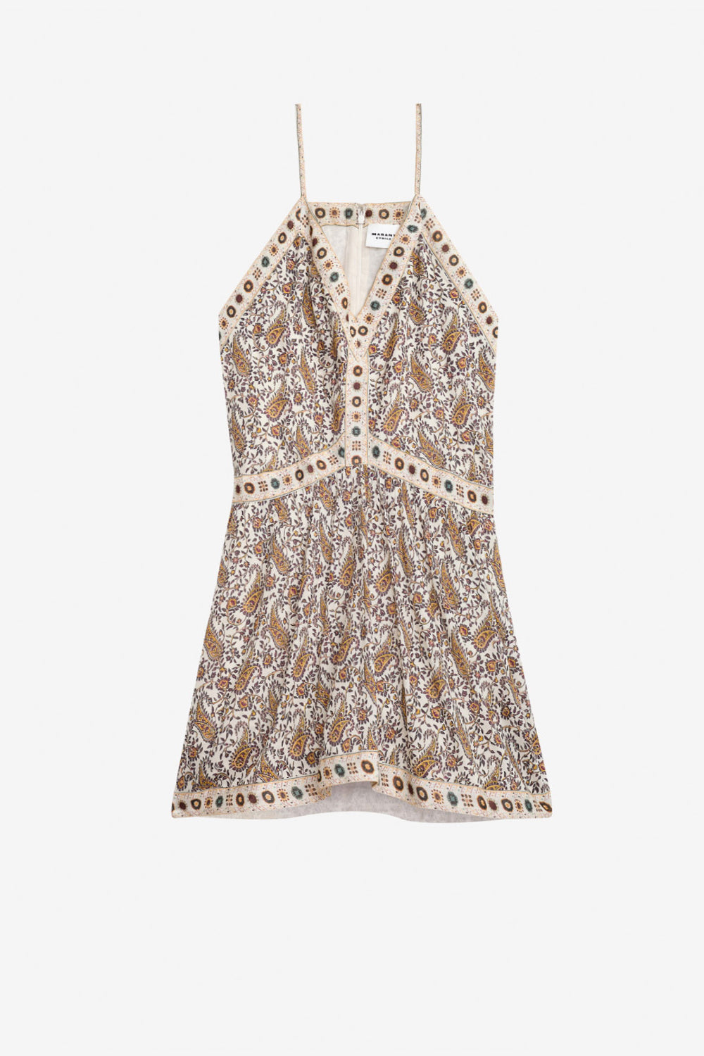 Robe courte danielle en voile de coton  - Écru - Woman - 1