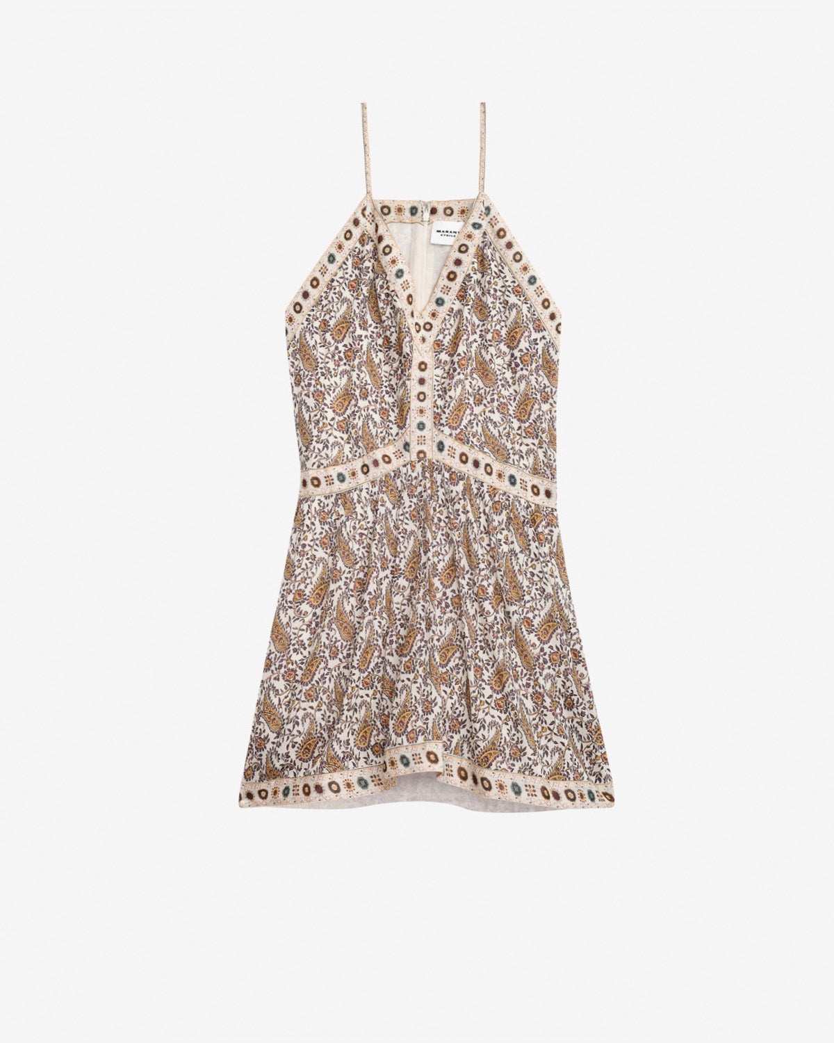 Robe courte danielle en voile de coton  - Écru - Woman - 5