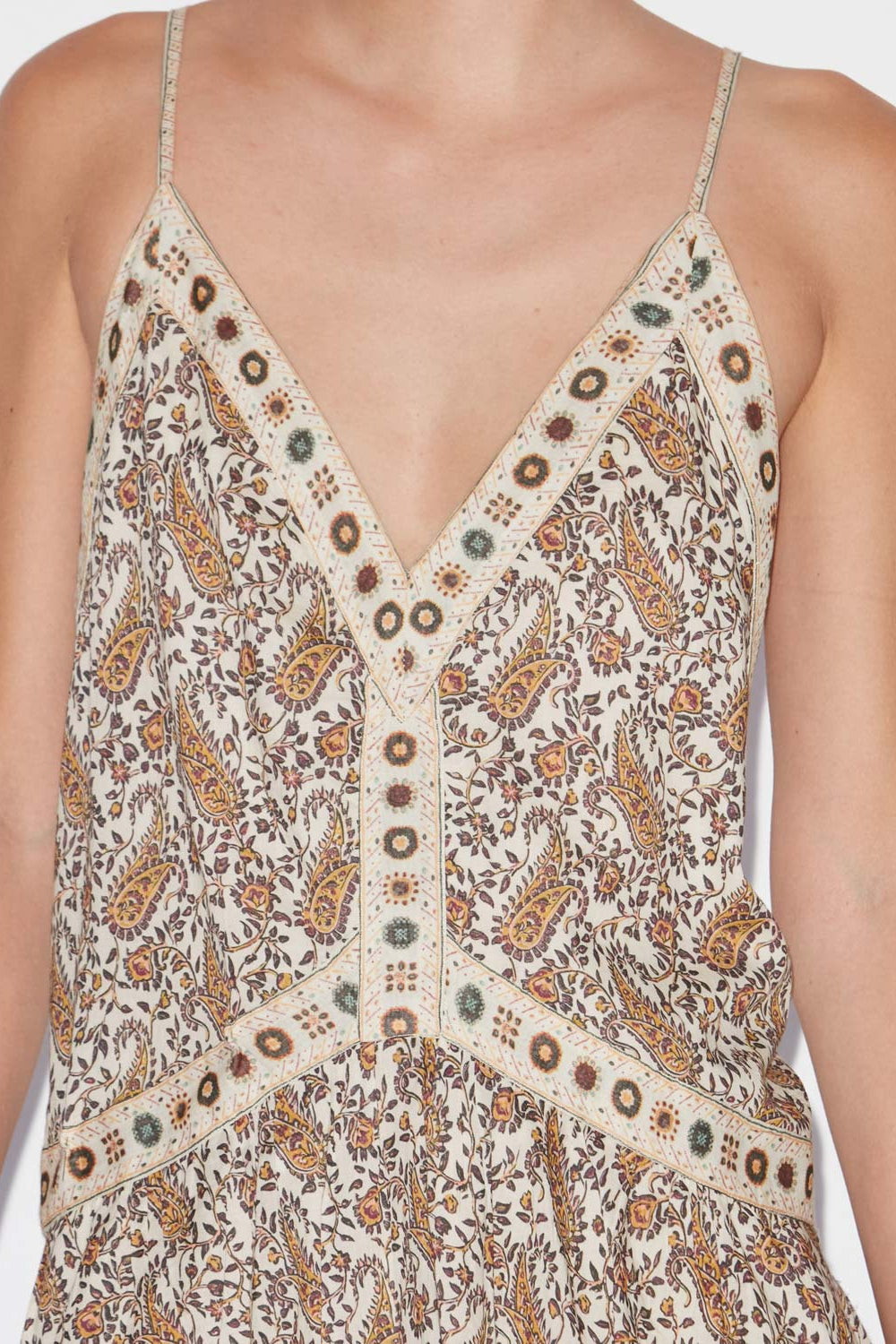 Robe courte danielle en voile de coton  - Écru - Woman - 3