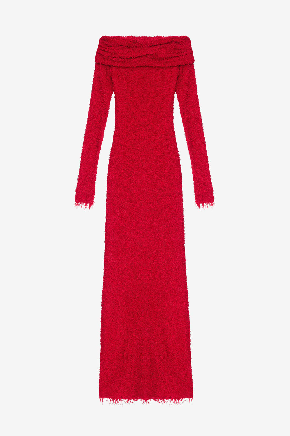 Robe longue ormany en jersey bouclé - Rouge - Woman - 1