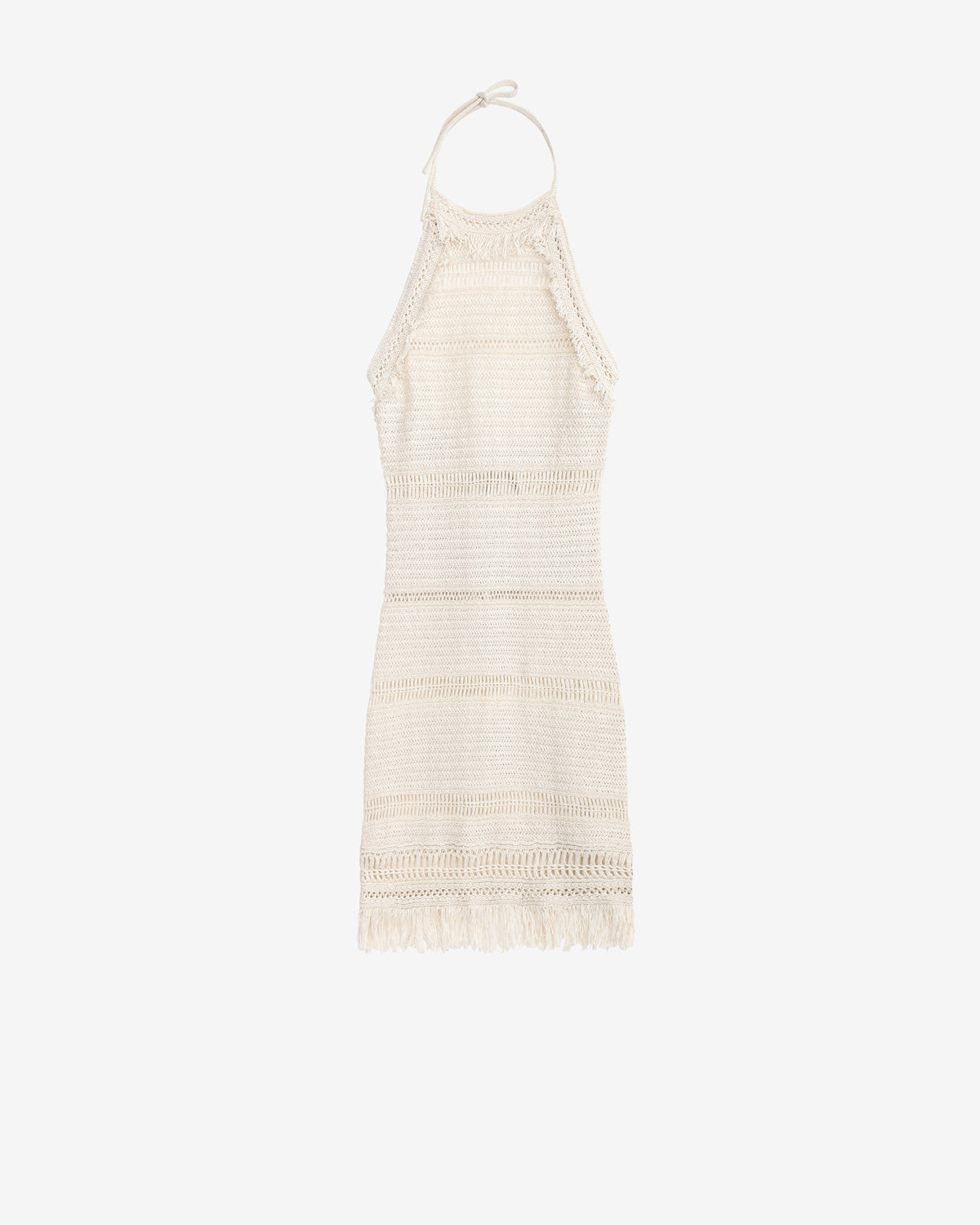 Rückenfreies kleid aralia aus makrameestrick - Naturfarben - Woman - 5