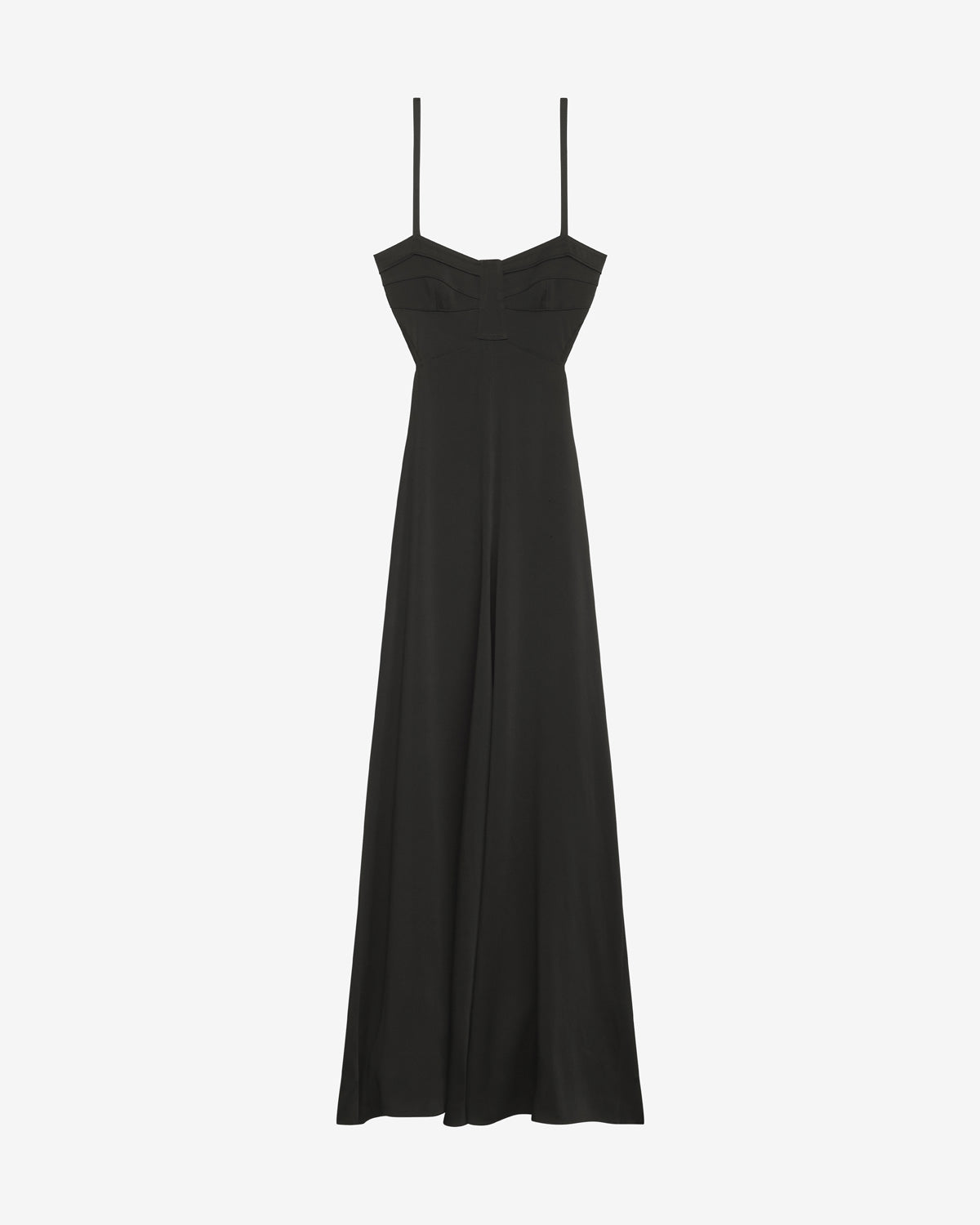 Langes kleid kandis aus satin - Schwarz - Woman - 4
