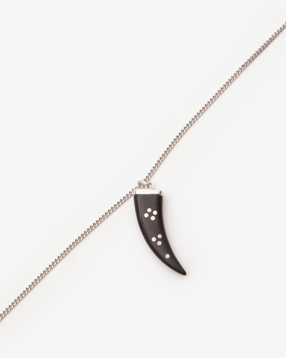 Maji chain necklace Man Black and silver 1