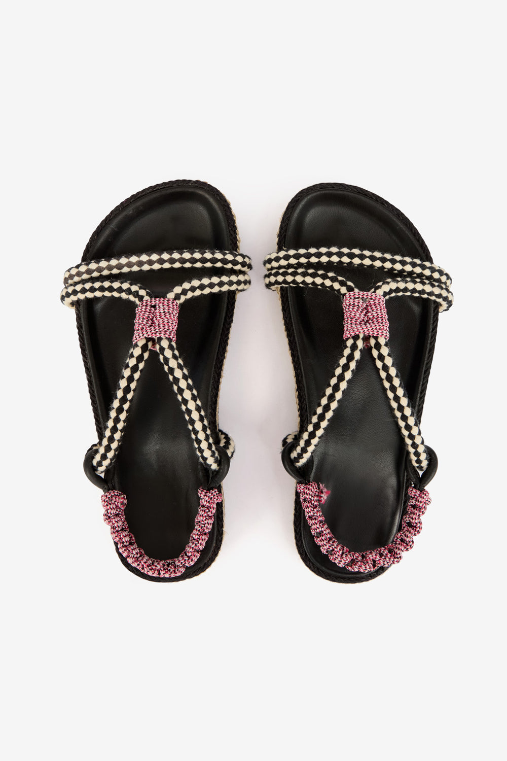 Sandales plates waltee en corde - Noir - Woman - 4