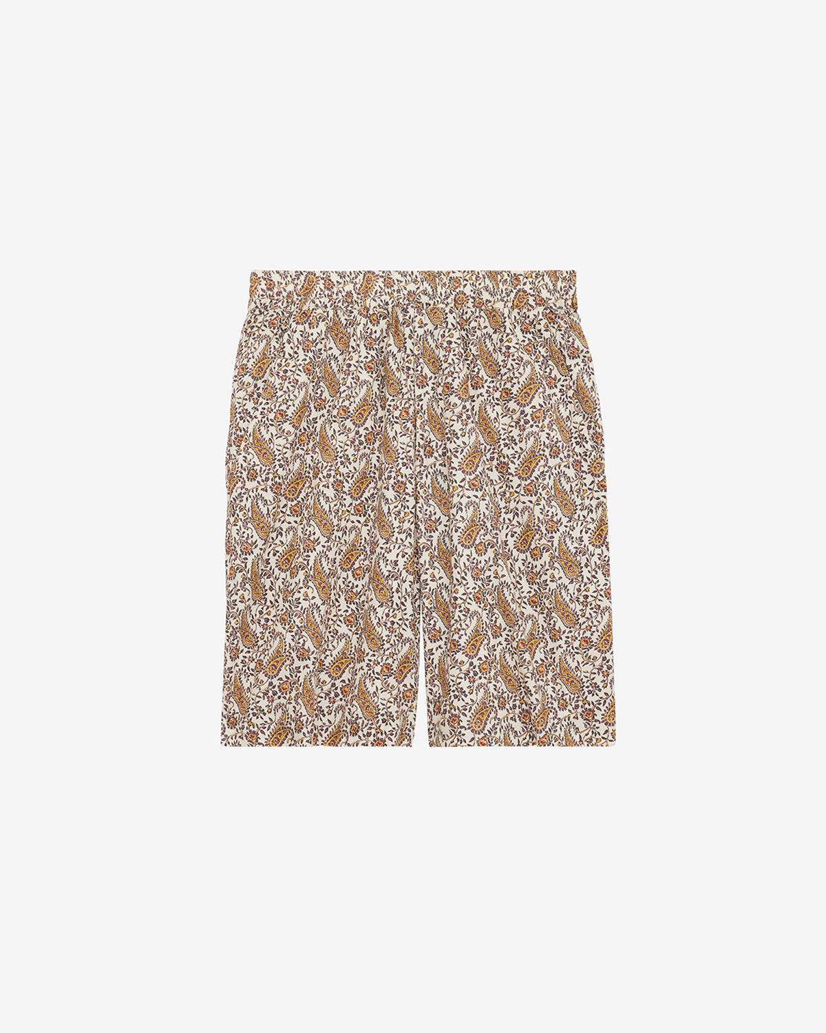 Layan shorts in printed cotton  - Ecru - Man - 5