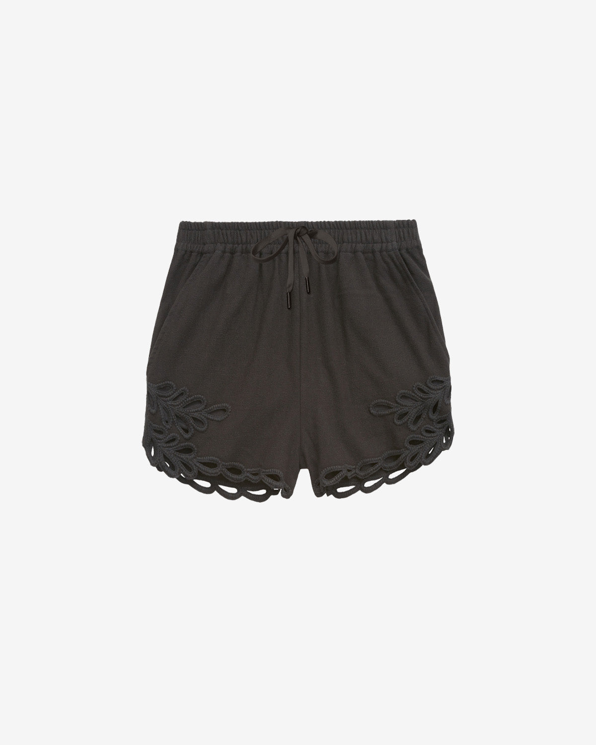 Safa short openwork embroidery shorts - Black - Woman - 5