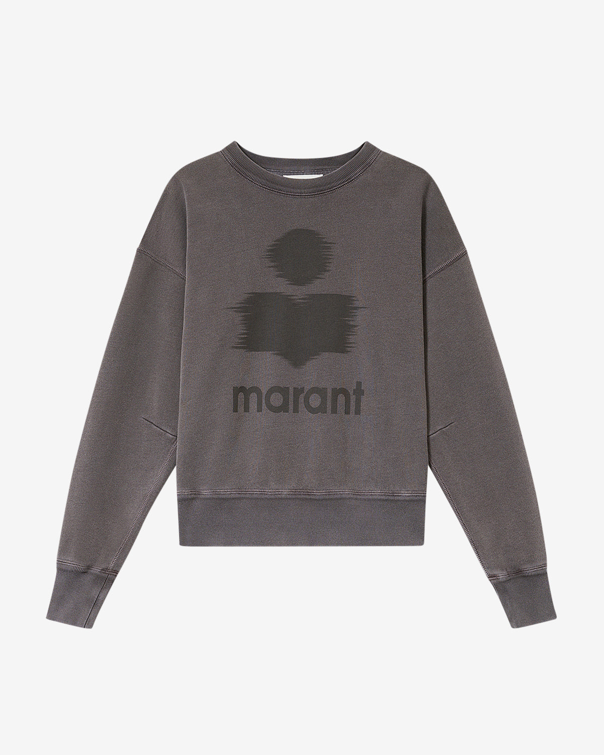 Mobyli cotton sweatshirt with logo - Anthracite - Woman - 5