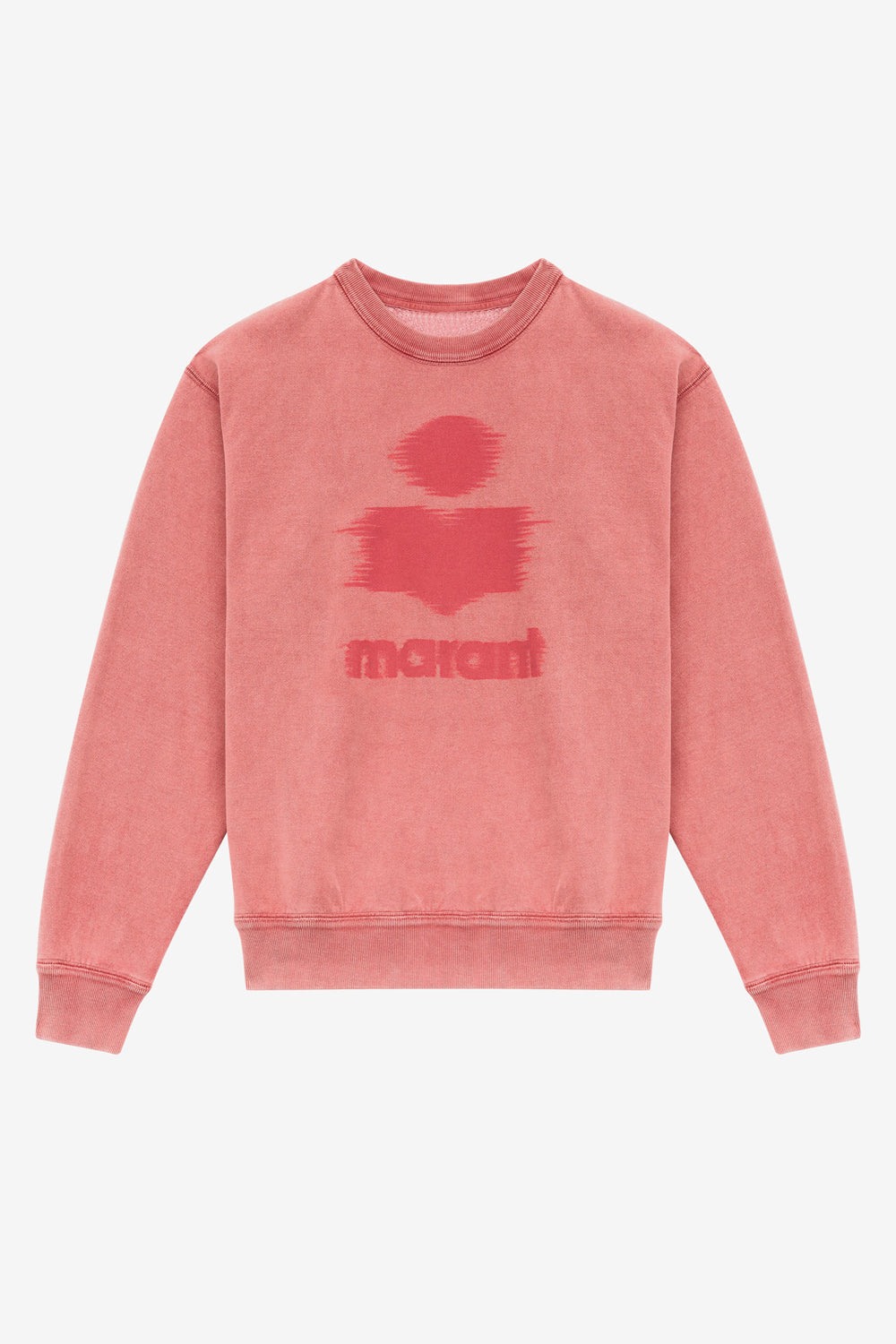 Sweatshirt mobyli en coton à logo - Corail - Woman - 1