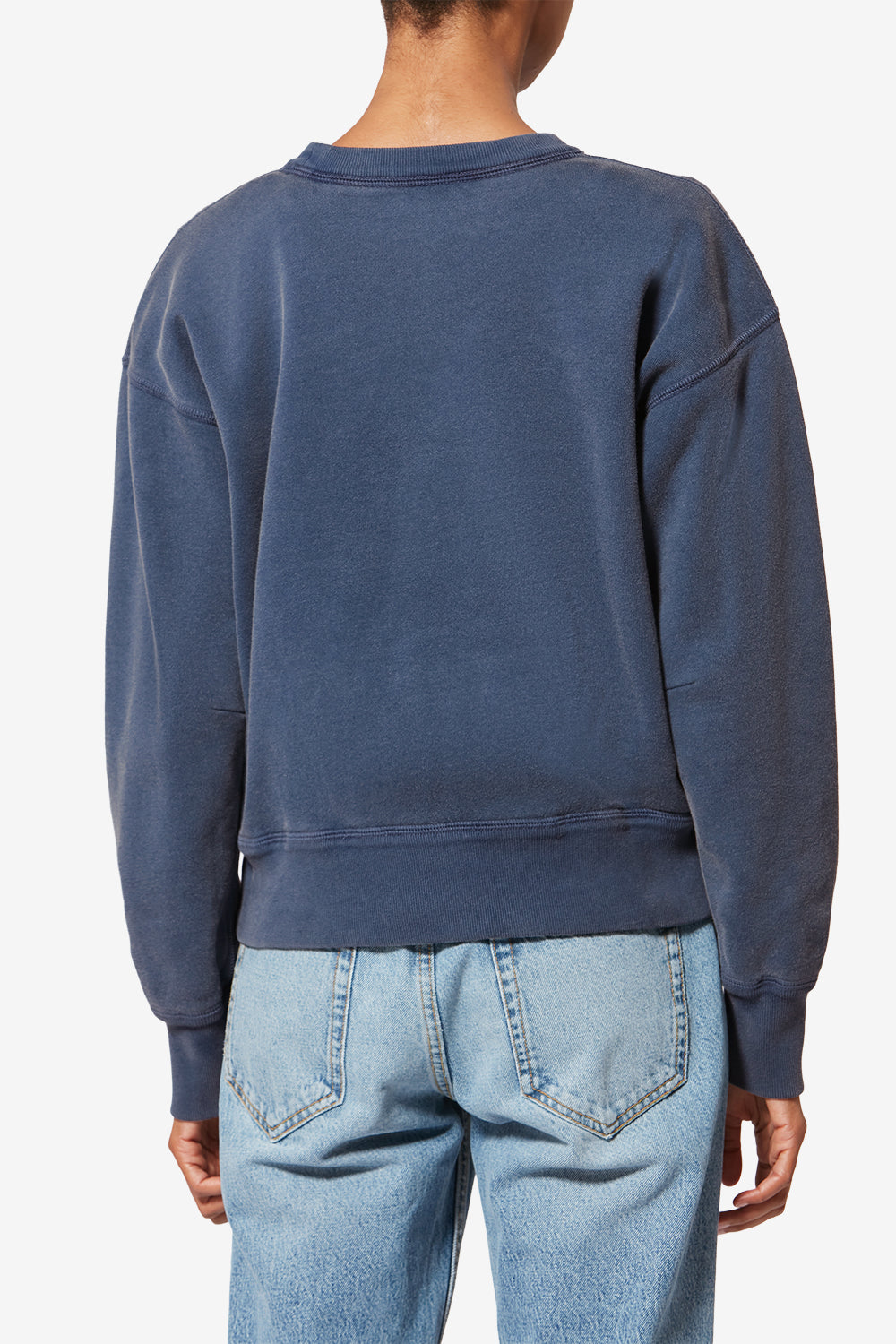 Sudadera de algodón con logotipo mobyli - Indigo - Woman - 5