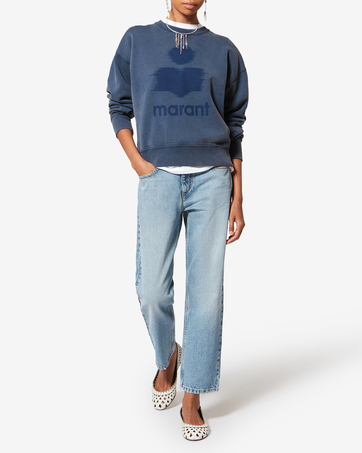 MOBYLI SWEATSHIRT Woman indigo | ISABEL MARANT Official online store