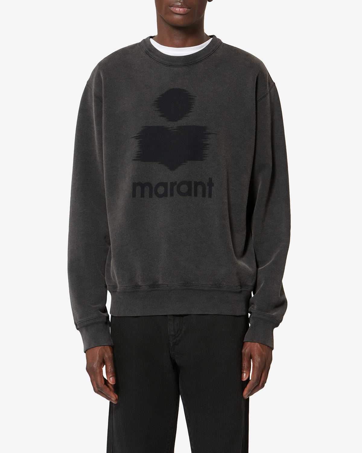 Mikoy cotton sweatshirt with logo - Anthracite - Man - 3