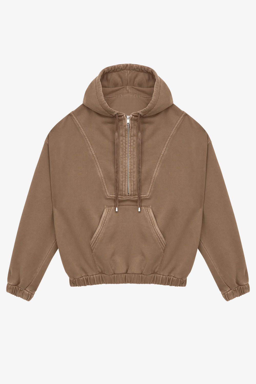 Yanis faded jersey hoodie - Khaki - Man - 1