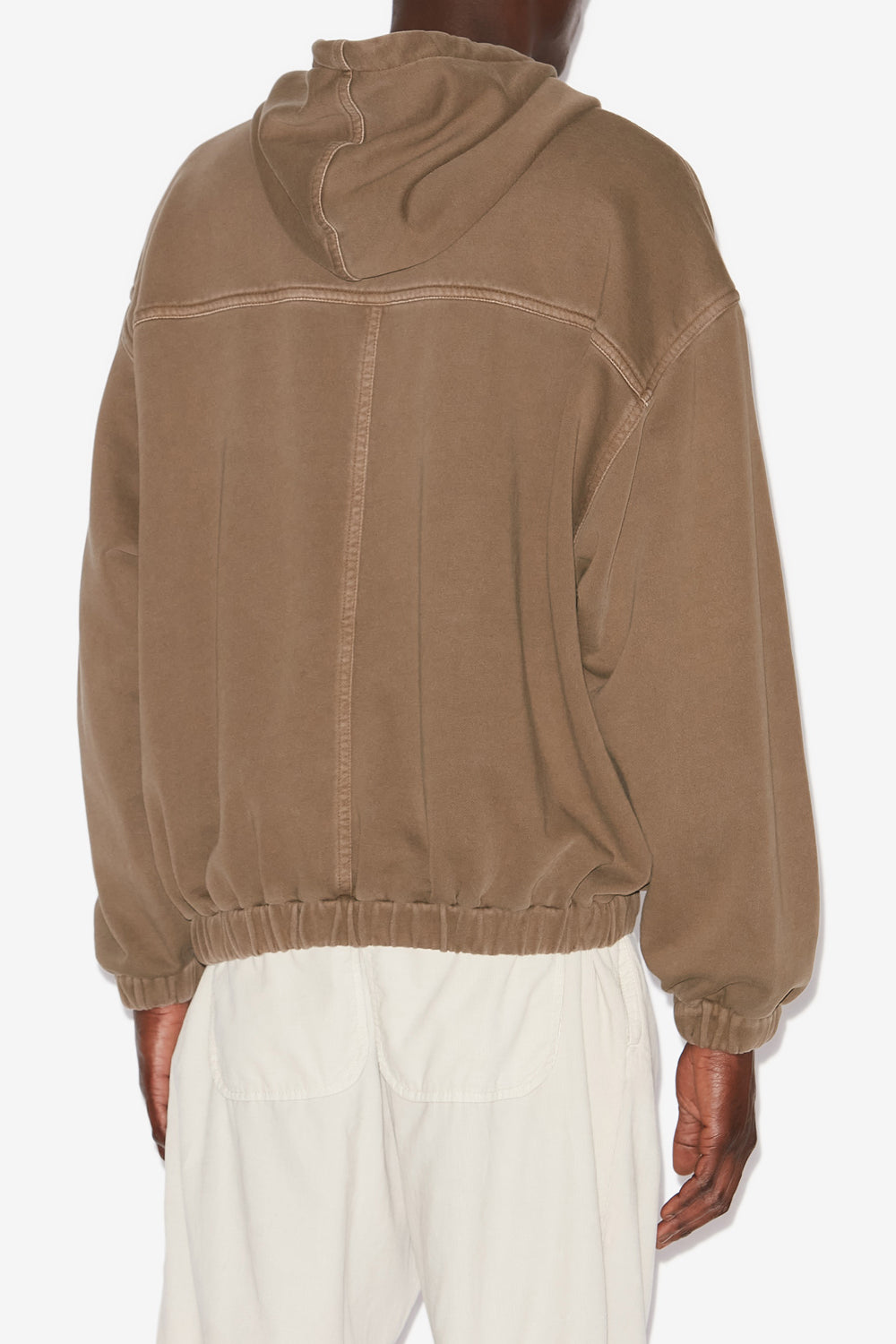 Yanis faded jersey hoodie - Khaki - Man - 5