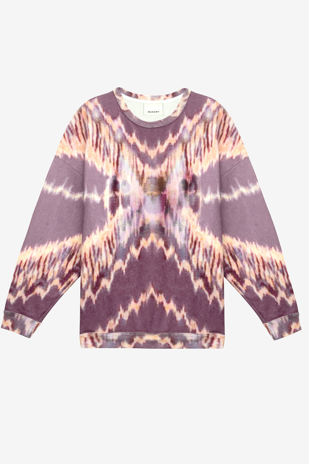 Sudadera dobbie de algodón tie-dye - Faded purple - Man - 1
