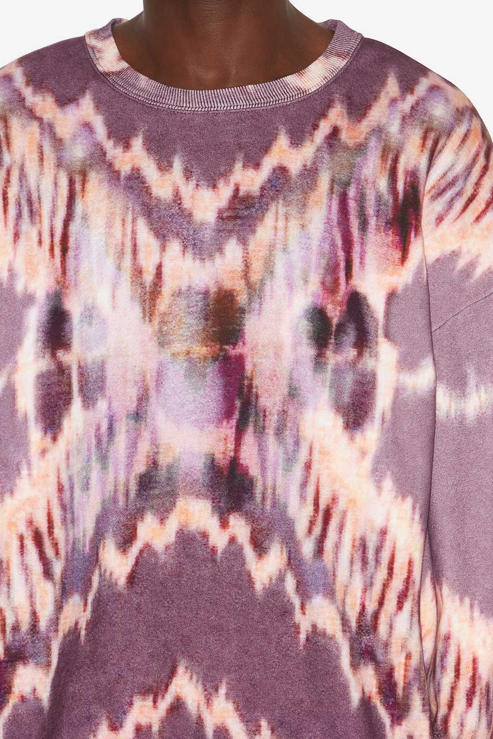 Sudadera dobbie de algodón tie-dye - Faded purple - Man - 3