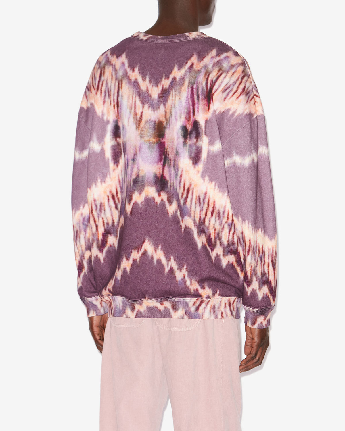 Sudadera dobbie de algodón tie-dye - Faded purple - Man - 4