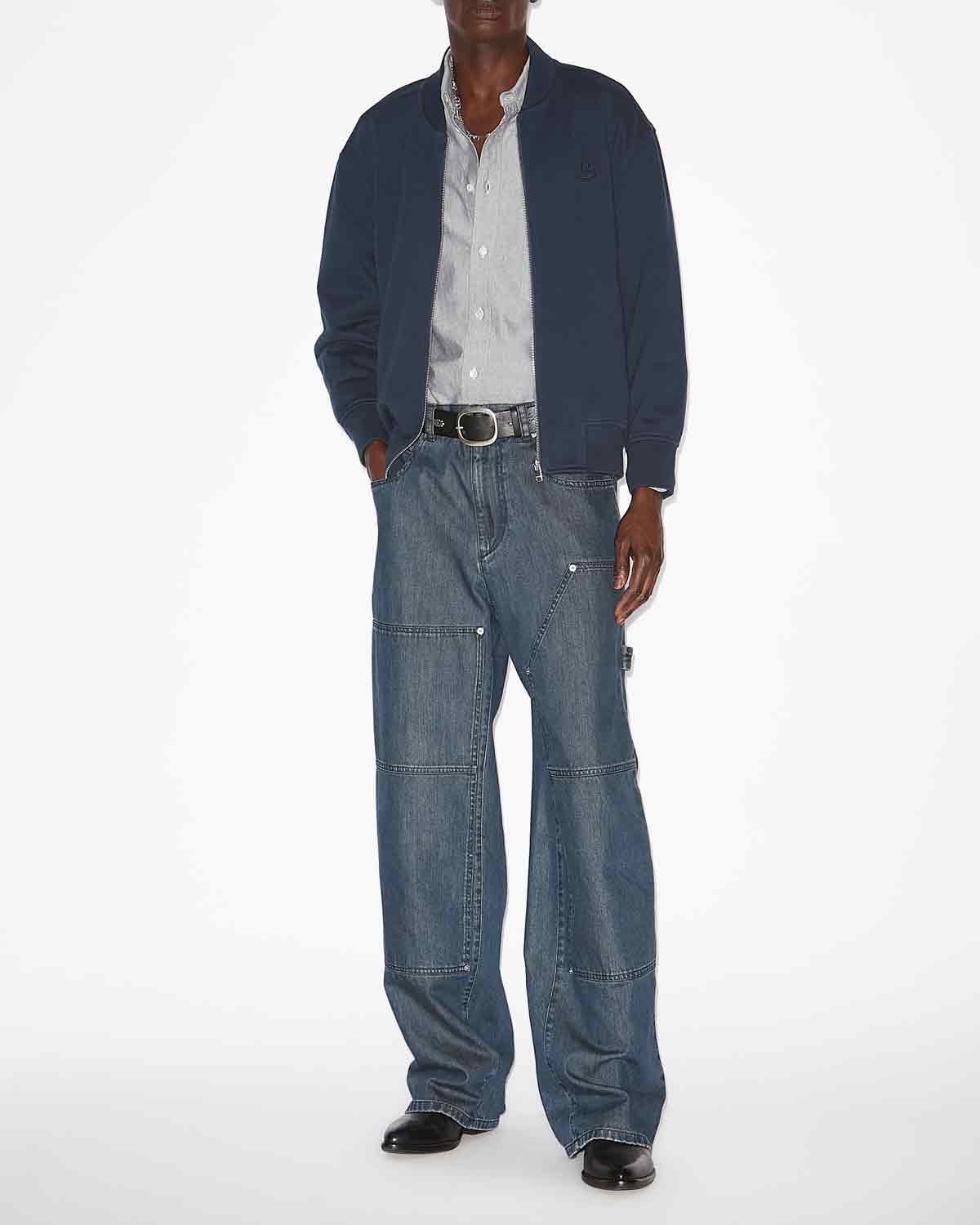 Sudadera marty de punto jersey estilo bomber - Midnight - Man - 1