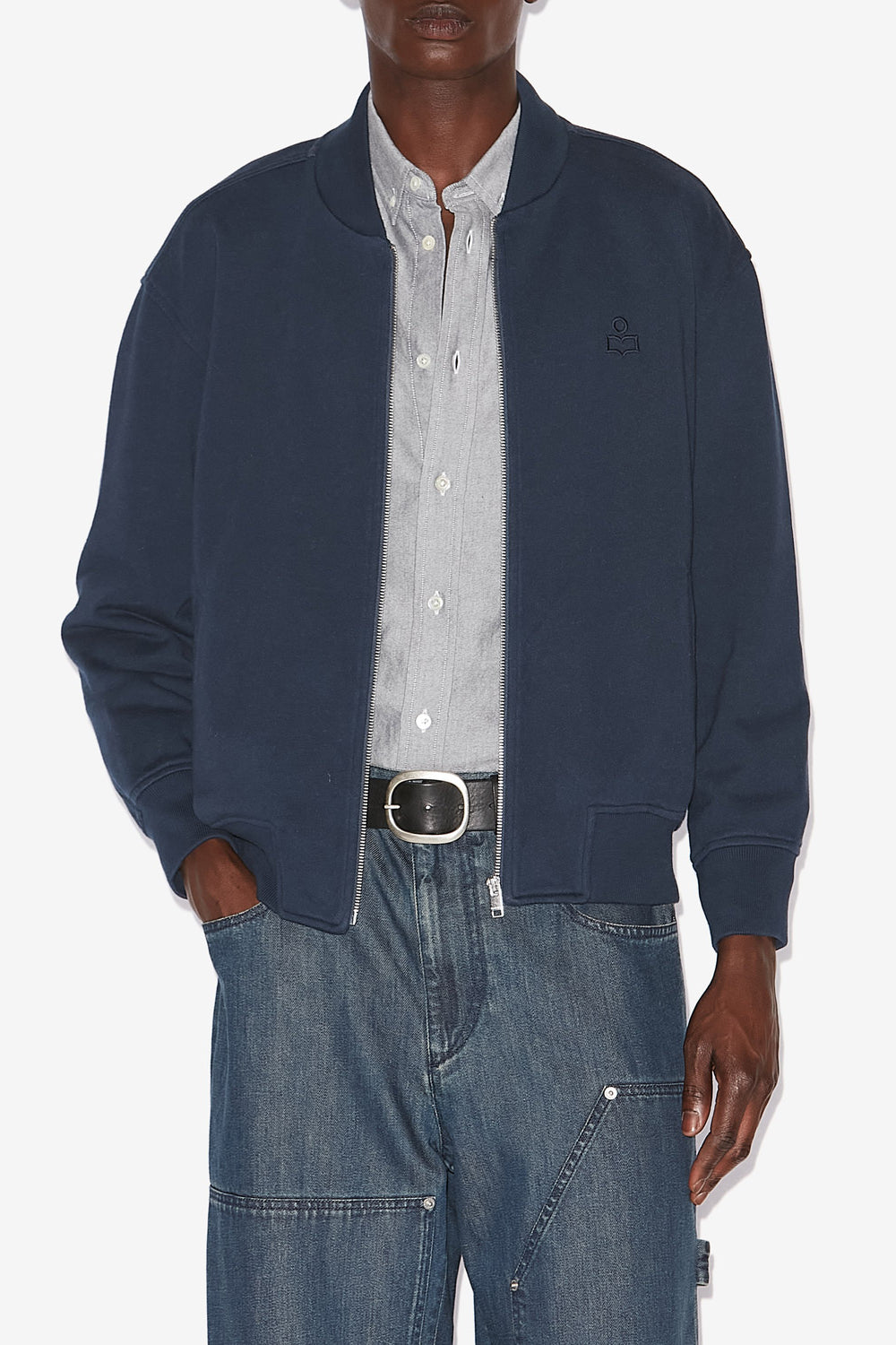 Sudadera marty de punto jersey estilo bomber - Midnight - Man - 4