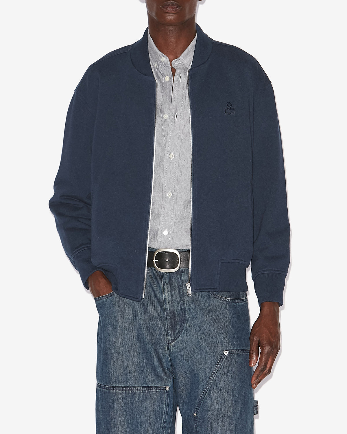 Sudadera marty de punto jersey estilo bomber - Midnight - Man - 3